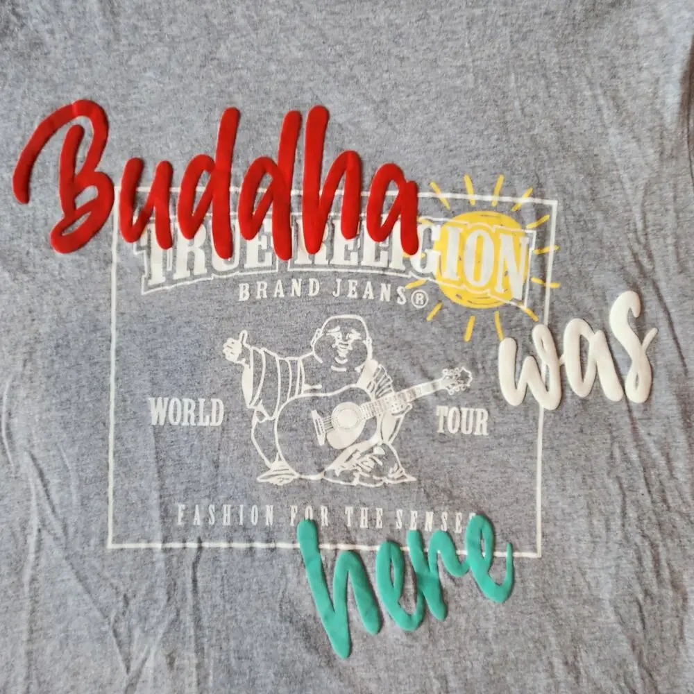 True Religion T-shirt Buddha Was Here Size XL